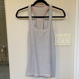 Lululemon stripped, cotton stretch workout tank. Racerback Tank Top